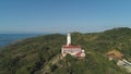 Cape Bojeador Lighthouse. Philippines, Luzon. Royalty Free Stock Photo