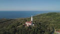 Cape Bojeador Lighthouse. Philippines, Luzon. Royalty Free Stock Photo