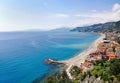 Landscape of ligurian coast of Varigotti in Italy Royalty Free Stock Photo