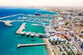 Aerial view of Limassol Marina. Cyprus Royalty Free Stock Photo