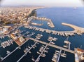 Aerial view of Limassol Marina, Cyprus Royalty Free Stock Photo