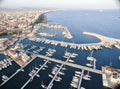 Aerial view of Limassol Marina, Cyprus Royalty Free Stock Photo