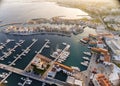 Aerial view of Limassol Marina, Cyprus Royalty Free Stock Photo