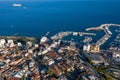 Aerial view of Limassol Old Port and historic part of the city. Cyprus Royalty Free Stock Photo