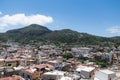 Aerial view of Lipari at Aeolian Islands, Italy. Royalty Free Stock Photo