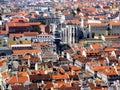 Aerial view of Lisbon city Royalty Free Stock Photo