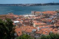 Aerial view of Lisbon city