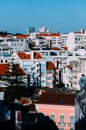 Aerial view of Lisbon cityscape, Portugal Royalty Free Stock Photo