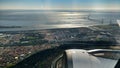 Aerial view of Lisbon and Tagus River