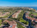 Aerial view of Monarch beach coastline