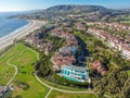 Aerial view of Monarch beach coastline