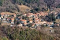 Aerial view of little village Rasa, fraction of the municipality of Varese, Italy Royalty Free Stock Photo