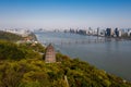 Aerial view of Liuheta Culture Park, Liuhe Tower in Hangzhou, China