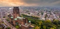 Aerial view of the Liverpool Cathedral in England Royalty Free Stock Photo