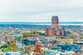 Aerial view of Liverpool including the cathedral, England Royalty Free Stock Photo