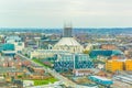 Aerial view of Liverpool including the metropolitan cathedral, England Royalty Free Stock Photo