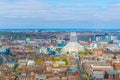 Aerial view of Liverpool including the metropolitan cathedral, England Royalty Free Stock Photo