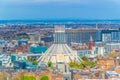 Aerial view of Liverpool including the metropolitan cathedral, England Royalty Free Stock Photo