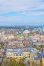 Aerial view of Liverpool including the metropolitan cathedral, England Royalty Free Stock Photo