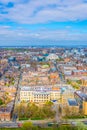 Aerial view of Liverpool including the metropolitan cathedral, England Royalty Free Stock Photo