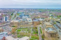 Aerial view of Liverpool including Saint George Hall, Walker art gallery and the world museum, England