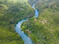 Aerial view of Loboc River, Bohol in the Philippines Royalty Free Stock Photo