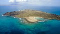 Aerial view of lobos island, canary islands Royalty Free Stock Photo