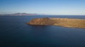 Aerial view lobos island Royalty Free Stock Photo