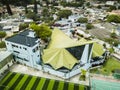 Aerial view of the local church Maria Madre de la Iglesia in Guayaquil