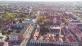 Aerial view on Lomza city center