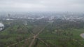 Aerial view of London Hyde Park UK United Kingdom drone top view