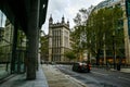 Aerial view of London old and new Buildings - UK Royalty Free Stock Photo