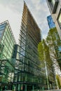 Aerial view of London old and new Buildings - UK Royalty Free Stock Photo