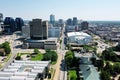 Aerial view of London, Ontario, Canada on a clear day Royalty Free Stock Photo