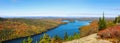 Aerial view of Long Pond in Acadia National Park