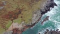 Aerial view of the long rock at Rosguil Pensinsula by Doagh - Donegal, Ireland