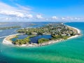 Aerial view of Longboat Key, Florida Royalty Free Stock Photo