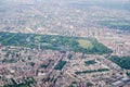 Aerial View across Belgravia and Knightsbridge towards Hyde Park, London Royalty Free Stock Photo