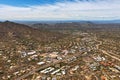 Aerial view of Cave Creek, Arizona Royalty Free Stock Photo