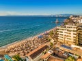 Los Muertos Beach in Puerto Vallarta Royalty Free Stock Photo