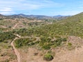 Aerial view of Los Penasquitos Canyon Preserve, San Diego Royalty Free Stock Photo