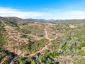 Aerial view of Los Penasquitos Canyon Preserve, San Diego Royalty Free Stock Photo