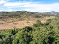 Aerial view of Los Penasquitos Canyon Preserve, San Diego Royalty Free Stock Photo