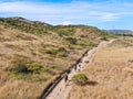 Aerial view of Los Penasquitos Canyon Preserve with tourists and hikers on the trails, San Diego Royalty Free Stock Photo