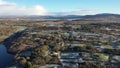 Aerial view of Lough fad in winter, County Donegal, Republic of Ireland