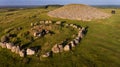 Loughcrew cairns. county Meath. Ireland Royalty Free Stock Photo