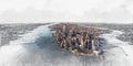 Aerial view of lower Manhattan New York City Royalty Free Stock Photo