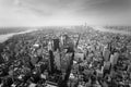 Manhattan New York City - Aerial view of Lower Manhattan NY Royalty Free Stock Photo