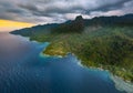 Aerial View of Lubang Buaya Beach in Morella, Maluku