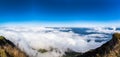 Aerial view of Lucerne lake and the Alps from top of Rigi mountain Royalty Free Stock Photo